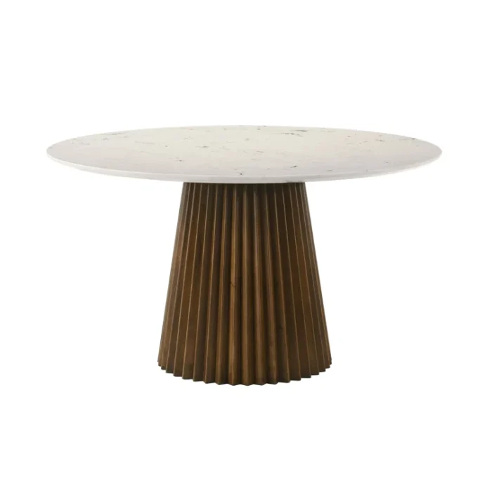 PRITI Round Marble Top Dining Table