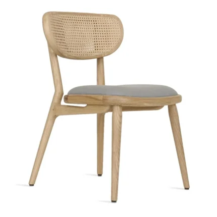 PRITI Dining & Study Chair with Rattan Back