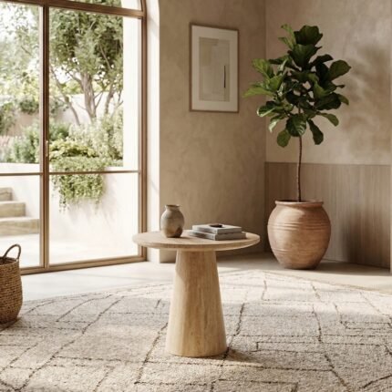 PRITI End Table (Solid Wood )