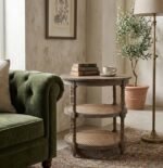 PRITI End Table (Wooden with Cane )