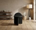 PRITI Side Table-Black (Black Wood )