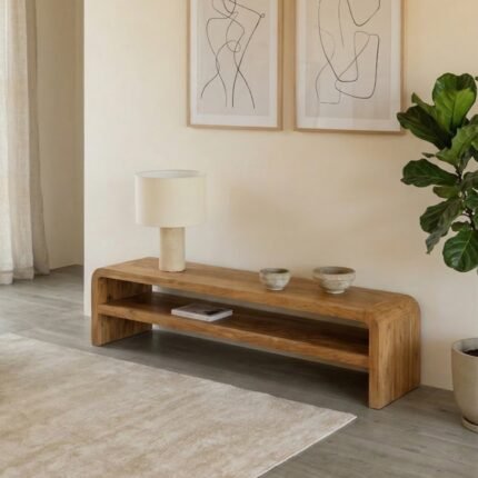 PRITI Wooden TV Cabinet (Solid Wood )