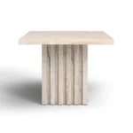 PRITI Tall Square Marble Accent Table