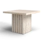 PRITI Tall Square Marble Accent Table