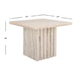 PRITI Tall Square Marble Accent Table