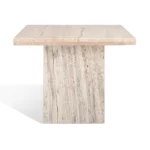 PRITI Tall Square Marble Accent Table