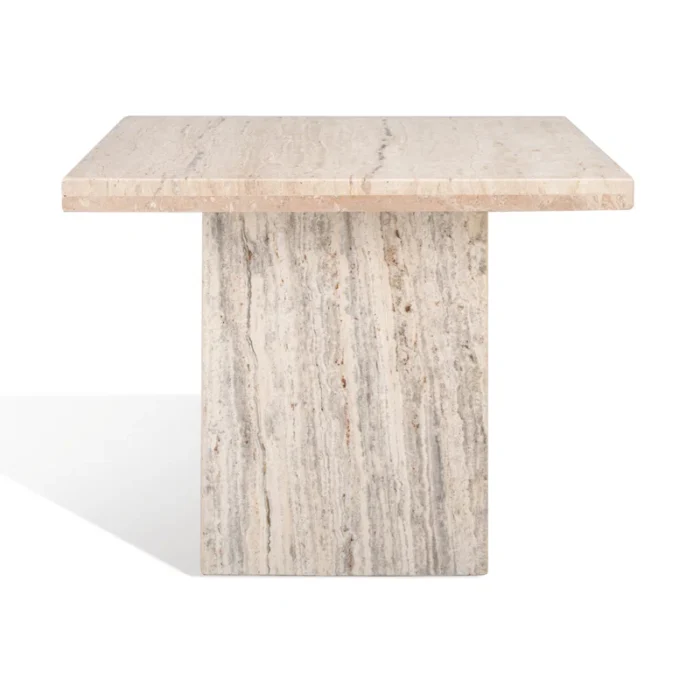 PRITI Tall Square Marble Accent Table