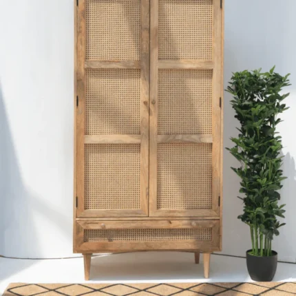 PRITI Rattan Doors Cabinet