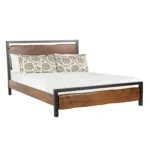 PRITI Solid Wood Platform Bed