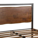 PRITI Solid Wood Platform Bed