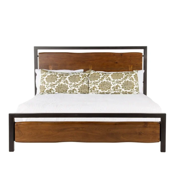 PRITI Solid Wood Platform Bed