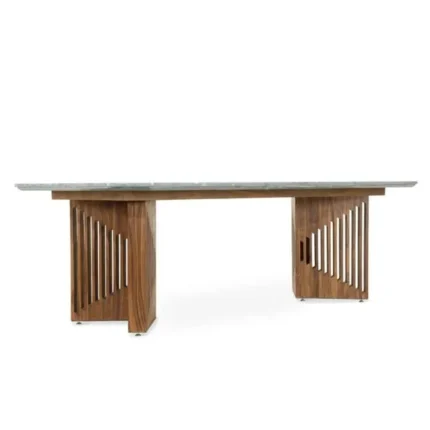 PRITI Dining Table with Stone Top