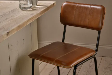 PRITI Counter Chair - Aged Tan