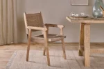 PRITI Woven Dining Chair - Natural