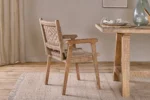 PRITI Woven Dining Chair - Natural