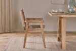 PRITI Woven Dining Chair - Natural