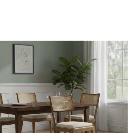 PRITI Upholstered Side Chair (Solid Wood )