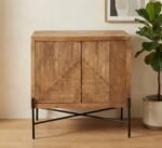 PRITI Accent Cabinet (Solid Wood with iron Legs)