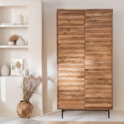 PRITI Wooden Wardrobe (Solid Wood)