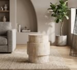 PRITI Solid Wood End Table