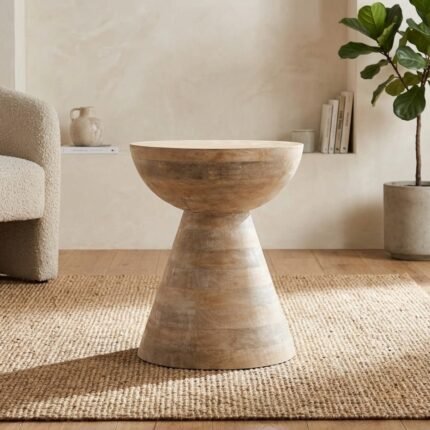 PRITI Solid Wood End Table
