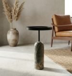 PRITI Solid Wood Top End Table