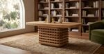 Handicraft Wooden Side Table (Solid Wood)