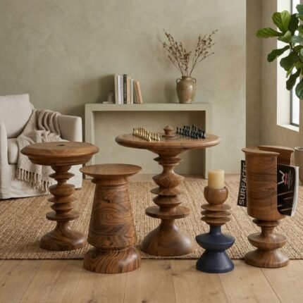 PRITI Chess Board Table Set (Solid Wood )