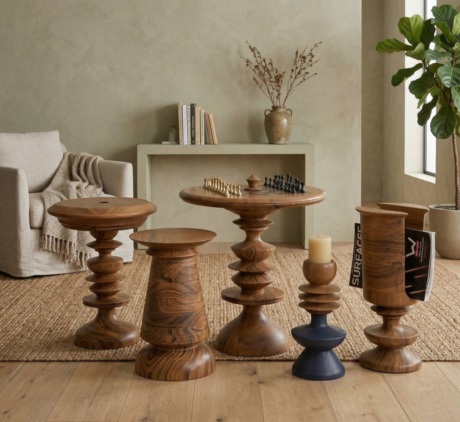 PRITI Chess Board Table Set (Solid Wood ) PRITI Chess Board Table Set (Solid Wood )