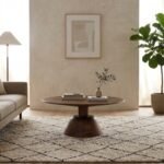 PRITI Round Coffee Table (Sisam Solid Wood )