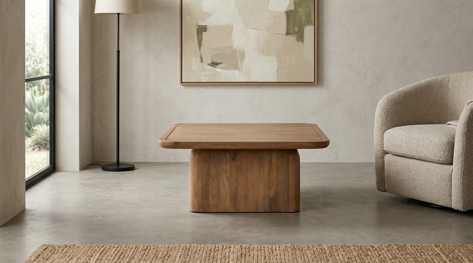 PRITI Square Coffee Table (Solid Wood ) PRITI Square Coffee Table (Solid Wood )