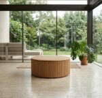 Round Coffee Table (Solid Wood) – PRITI