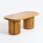 PRITI Wood Coffee Table (100x50 cm) - Image 3