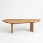 PRITI Wooden Coffee Table (Brown Wood)