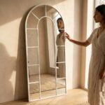 PRITI White Window Arch Mirror (2 Sizes) - Image 2
