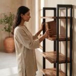 PRITI Bookcase (Solid Mago Wood ) - Image 2