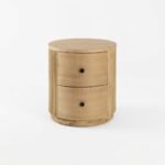 Modern Natural Nightstand (Solid Wood) - PRITI