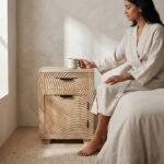 PRITI Wooden Handicraft Bedside Table (Solid Wood )PRITI Wooden Handicraft Bedside Table (Solid Wood )