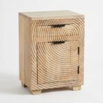 PRITI Wooden Handicraft Bedside Table (Solid Wood )