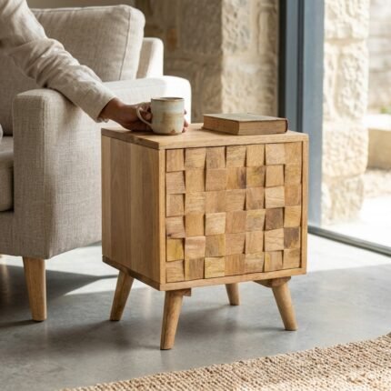 PRITI Wooden Nightstand