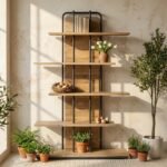 PRITI Industrial Bookshelf (Solid Wood )