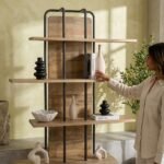 PRITI Industrial Bookshelf (Solid Wood ) - Image 2