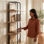 PRITI Industrial Bookshelf (Solid Wood ) - Image 3