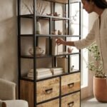 PRITI Industrial Bookshelf (Solid Wood ) - Image 3