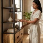 PRITI Industrial Bookshelf (Solid Wood ) - Image 2