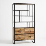 PRITI Industrial Bookshelf (Solid Wood )