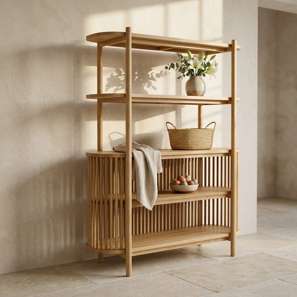 PRITI Open Shelves (Solid Wood ) PRITI Open Shelves (Solid Wood )