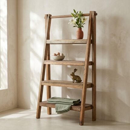 PRITI Recycled Wooden Bookshelf