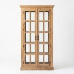 PRITI Wooden Display Shelf mango wood with mirror - Image 6