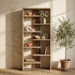 PRITI Wooden Display Shelves Unit (Solid Wood )